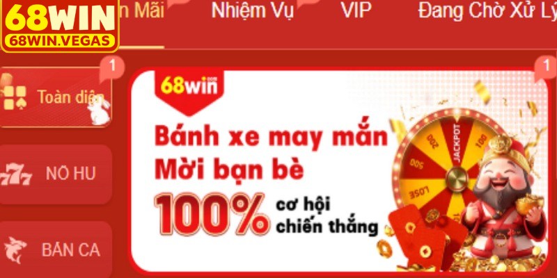 Trải nghiệm ưu đãi hấp dẫn cùng 68WIN