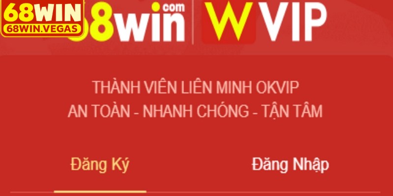 Hướng dẫn đăng ký tài khoản thành viên tại 68WIN