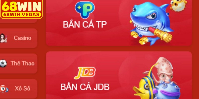 Những sảnh săn cá 68WIN được yêu thích nhất