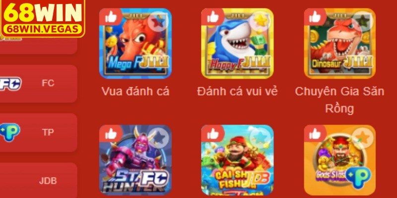 Những tựa game hot nhất tại bắn cá 68WIN