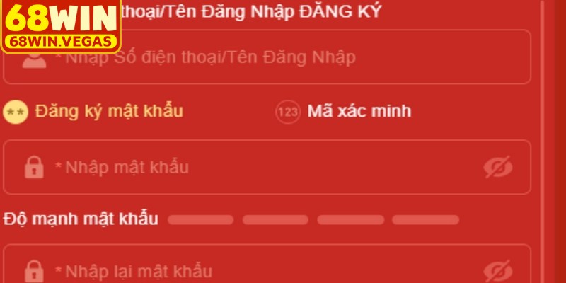 Hướng dẫn đăng ký 68WIN chi tiết cho người mới