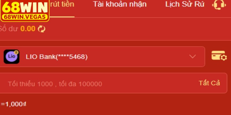 Điều kiện cần biết trước khi rút tiền 68WIN